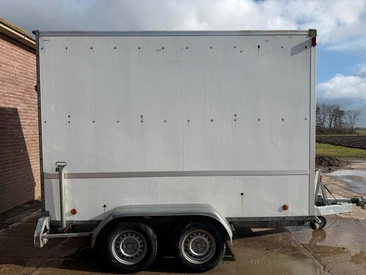 Verdonk gesloten tandemasser met laadklep., Auto diversen, Aanhangers en Bagagewagens, Gebruikt, Ophalen