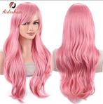 Roze pruik pink wig cosplay carnaval, Yarspa, Info@yarspa.nl, Nieuw, Ophalen of Verzenden