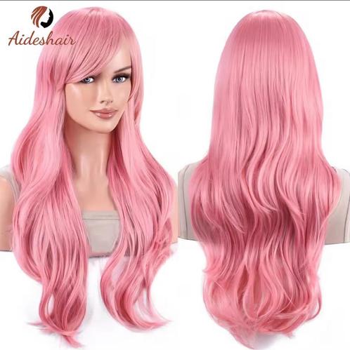 Roze pruik pink wig cosplay carnaval, Sieraden, Tassen en Uiterlijk, Uiterlijk | Haarverzorging, Nieuw, Pruik of Haarverlenging