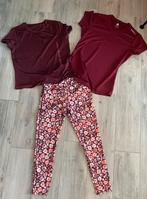 Sportlegging met 2 shirts, Kleding | Dames, Sportkleding, Only play, rogelli, Maat 42/44 (L), Fitness of Aerobics, Zo goed als nieuw