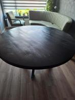 Ronde eettafel - Stijlvol en stevig!, Huis en Inrichting, Tafels | Eettafels, Gebruikt, Rond, Ophalen of Verzenden, Metaal