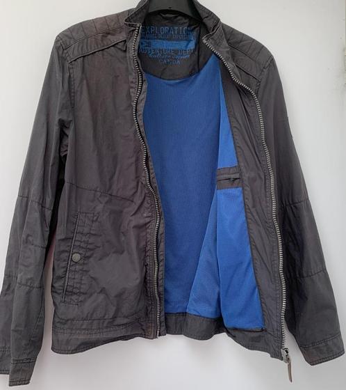 Tussenjas CANDA mt M - jack grijs zomerjas, Kleding | Heren, Jassen | Zomer, Gedragen, Maat 48/50 (M), Grijs, Ophalen of Verzenden