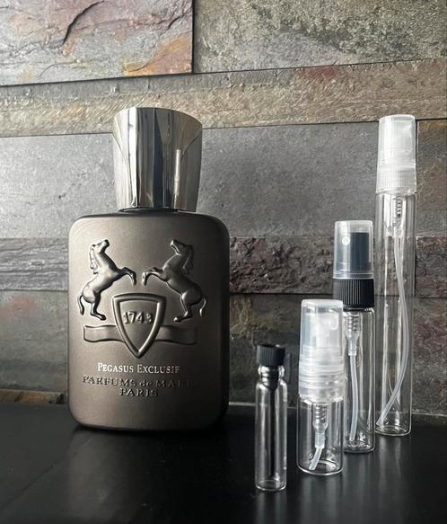 Parfums de Marly Pegasus Exclusif sample, Sieraden, Tassen en Uiterlijk, Uiterlijk | Parfum, Zo goed als nieuw, Ophalen of Verzenden