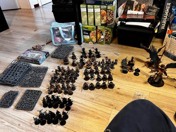 Warhammer 40K Thousand Sons Leger, Hobby en Vrije tijd, Wargaming, Gebruikt, Warhammer 40000, Figuurtje(s), Geverfd, Ophalen of Verzenden