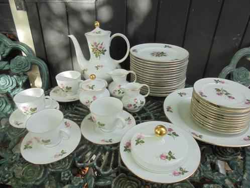 Seltmann Weiden Annabell Koffie- Ontbijt servies roze roosje, Antiek en Kunst, Antiek | Servies los, Ophalen of Verzenden