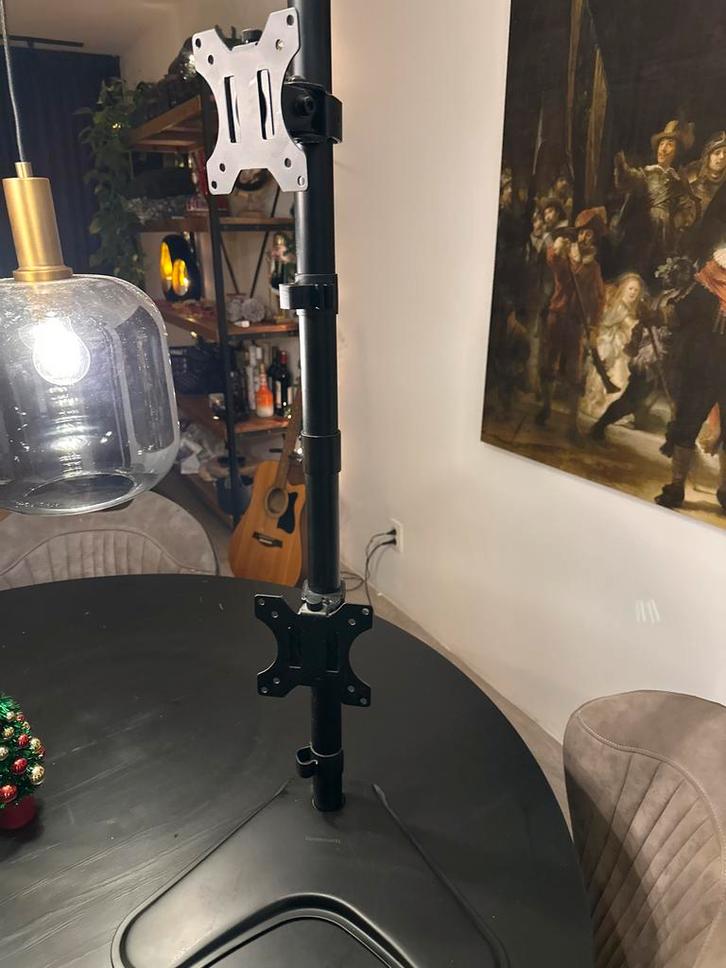 Monitor Standaard voor 2 Schermen - Neomounts, Computers en Software, Monitoren, Zo goed als nieuw, 60 Hz of minder, In hoogte verstelbaar