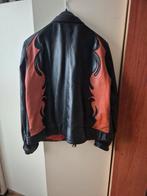 Harley Davidson Leren Jas met Vlammen - Stoer!, Motoren, Dames, L, Tweedehands, Overige typen