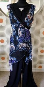Joseph Ribkoff prachtige zwart/blauwe chique jumpsuit mt 42