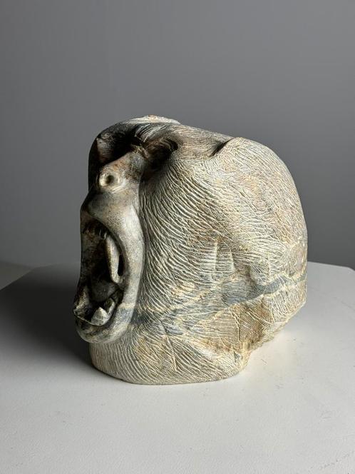 Hand Carved stenen beeld van aap, Antiek en Kunst, Kunst | Beelden en Houtsnijwerken, Ophalen
