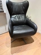 Electrisch bedienbare Prominent lederen relax fauteuil, Ophalen, Zo goed als nieuw, Minder dan 75 cm, 50 tot 75 cm