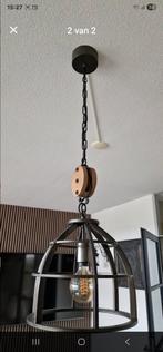 Hanglamp met katrol 34 rond gekocht bij straluma., Huis en Inrichting, Lampen | Hanglampen, Ophalen, Zo goed als nieuw, Minder dan 50 cm