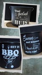 Emmer gepersonaliseerd bedrukt (pensioen, huis, klus, bbq), Ophalen of Verzenden, Nieuw, Kunststof
