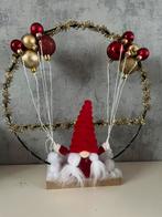 Kerst decoratie rood gouden gnoom met verlichting, Diversen, Ophalen, Nieuw
