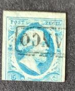 nederland nvph 1 (1852), Postzegels en Munten, Postzegels | Nederland, T/m 1940, Verzenden, Gestempeld