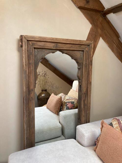 Prachtige oude spiegel, Huis en Inrichting, Woonaccessoires | Spiegels, Nieuw, 50 tot 75 cm, 150 tot 200 cm, Rechthoekig, Ophalen