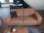 Bruin, cognac kleurige bank, Huis en Inrichting, Ophalen, 150 tot 200 cm, Tweepersoons, 75 tot 100 cm