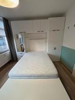 IKEA Bed met Inbouwkasten + Matras, Huis en Inrichting, Ophalen, Gebruikt, Wit, 200 cm