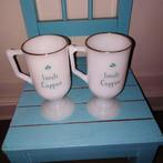 Irish coffee glazen wit melkglas 2 stuks, Huis en Inrichting, Keuken | Servies, Ophalen, Glas of Glazen, Gebruikt, Glas