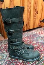 Dr. Martens Phina Grijze Kniehoge Laarzen 5 Gespen, mt 40, Hoge laarzen, Ophalen of Verzenden, Dr. Martens, Grijs