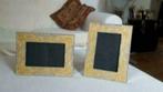 Fotolijsten, set van 2, pastelgele parelmoerglans € 12,50, Minder dan 50 cm, Metaal of Aluminium, Ophalen of Verzenden, Zo goed als nieuw