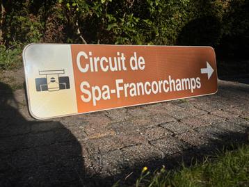 Verkeersbord Spa Francorchamps beschikbaar voor biedingen