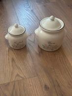 Uien / knoflook pot, Huis en Inrichting, Ophalen of Verzenden, Zo goed als nieuw, Overige materialen, Pot, Bus of Blik