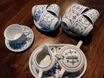 Blau Saks roomstelletje en 8 kop en schotels, Antiek en Kunst, Antiek | Servies compleet, Ophalen of Verzenden