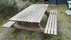 Picknicktafel, Tuin en Terras, Picknicktafels, Ophalen, Gebruikt, Vierkant, Hout
