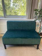 Groene 2-zits bank (2stuks), Huis en Inrichting, Banken | Bankstellen, Ophalen, Gebruikt, 75 tot 100 cm, Tweepersoons