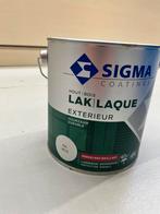 Sigma buitenlak RAL9010 2,5L - ongeopend, Doe-het-zelf en Verbouw, Verf, Beits en Lak, Ophalen, Wit, Nieuw, Lak