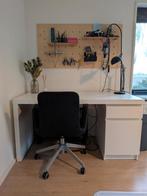 Ikea Malm bureau, evt met bureaustoel., Huis en Inrichting, Bureaus, Ophalen
