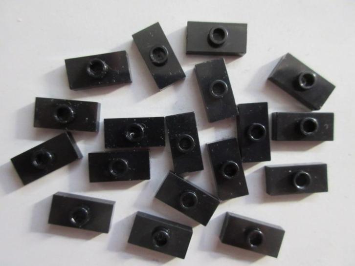 nr. 7419, 20 zwarte plaatjes net 1 nop, zonder groef., Kinderen en Baby's, Speelgoed | Duplo en Lego, Zo goed als nieuw, Lego