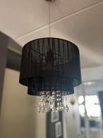 2 dezelfde lampen met transparante kralen, Huis en Inrichting, Ophalen, Gebruikt, Stof, Voor bijvoorbeeld in een gang