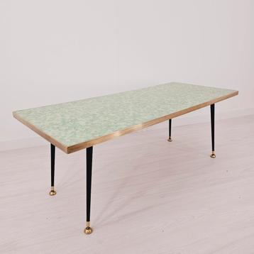 Mid-century design mozaïek tafel, vintage salontafel 1960s beschikbaar voor biedingen