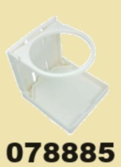 078885 Bekerhouder wit kunststof uitklapbaar. € 7,95, Watersport en Boten, Accessoires en Onderhoud, Nieuw, Kombuis en Sanitair