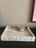 Decoratief dienblad marmer, Huis en Inrichting, Woonaccessoires | Dienbladen, Ophalen, Zo goed als nieuw, Vierkant, Overige materialen