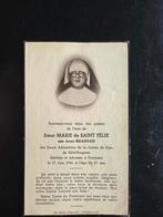 Bidprentje Soeur Marie de Saint Félix Briantais, Ophalen of Verzenden