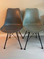 Gratis 4 stoelen antraciet en mint groen, Huis en Inrichting, Stoelen, Kunststof, Gebruikt, Ophalen of Verzenden, Vier