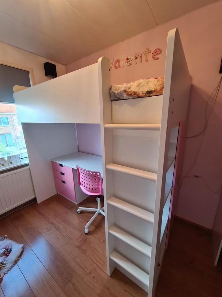 Hoogslaper Småstad Ikea, Huis en Inrichting, Slaapkamer | Stapelbedden en Hoogslapers, Gebruikt, Hoogslaper, 90 cm, Eenpersoons