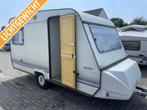 Adria Optima 425 1990; rond+treinzit; voortent, Bedrijf, Treinzit, Schokbreker, Overige