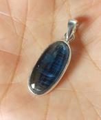 zilveren hanger met natuurlijke Kyaniet steen zilver 925, O.T., Overige voorstellingen, Blauw, Nieuw