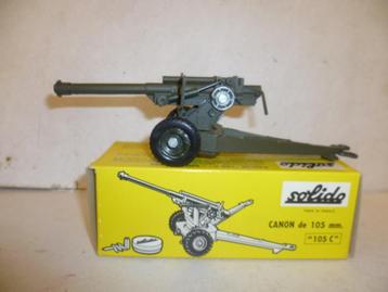 Solido 205 Canon de 105mm Kanon militair 1:48 modelauto.  beschikbaar voor biedingen