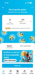 AH spaarkaarten bioscoopzegels, Tickets en Kaartjes