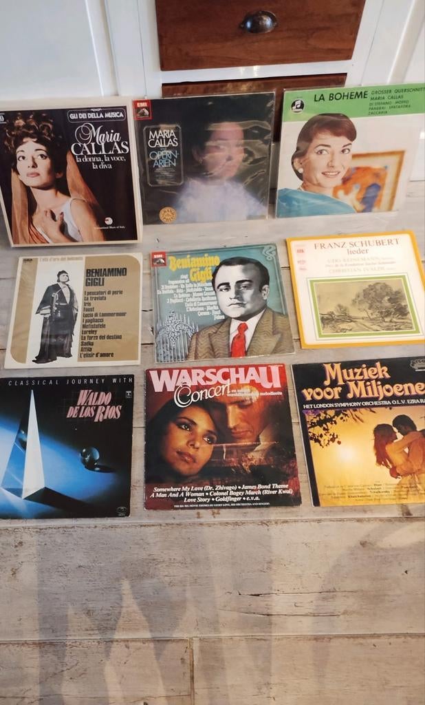 Maria Callas 10LP box Beniamino Gigli Schubert, Cd's en Dvd's, Vinyl | Klassiek, Ophalen, Kamermuziek, Zo goed als nieuw, 12 inch