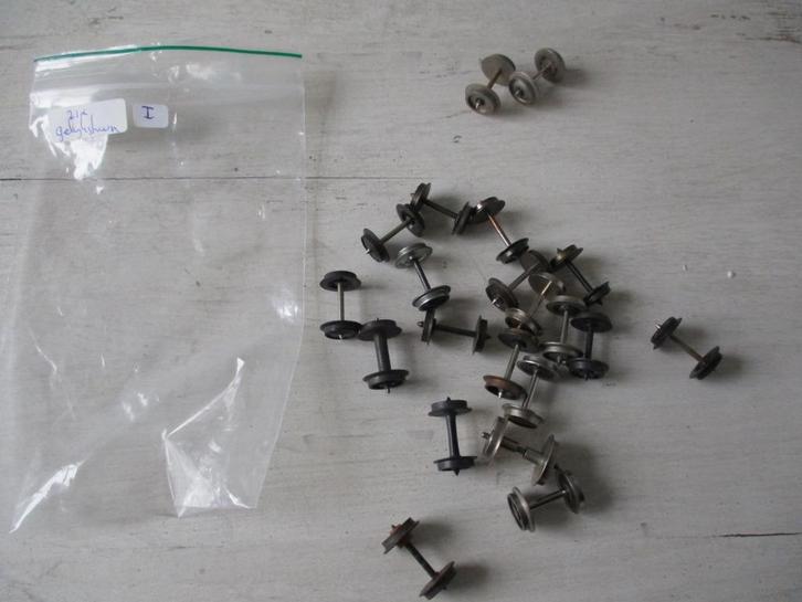 Kavel gelijkstroom Wielen 21x (1), Hobby en Vrije tijd, Modeltreinen | H0, Gebruikt, Wagon, Gelijkstroom, Overige merken, Ophalen