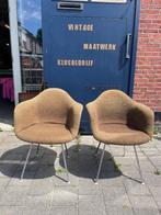 2x vintage Eames Dax fiberglass stoel, H-base, GATC, Ophalen