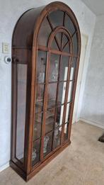 Notenhout vitrinekast van het merk selva met een certificaat, Ophalen, Zo goed als nieuw, 25 tot 50 cm, 200 cm of meer