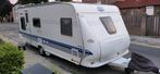 Hobby 560 KMFE stapelbed, nieuwe mover&airco&voortent,, Omvormbare zithoek, Rondzit, Hobby, Particulier