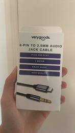 8 pin to 3.5mm audio jack cable, Ophalen of Verzenden, Nieuw, Minder dan 2 meter, Overige kabels