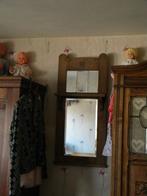 ANTIEKE SPIEGEL EIKEN FACET GESLEPEN, Antiek en Kunst, Ophalen, Rechthoekig